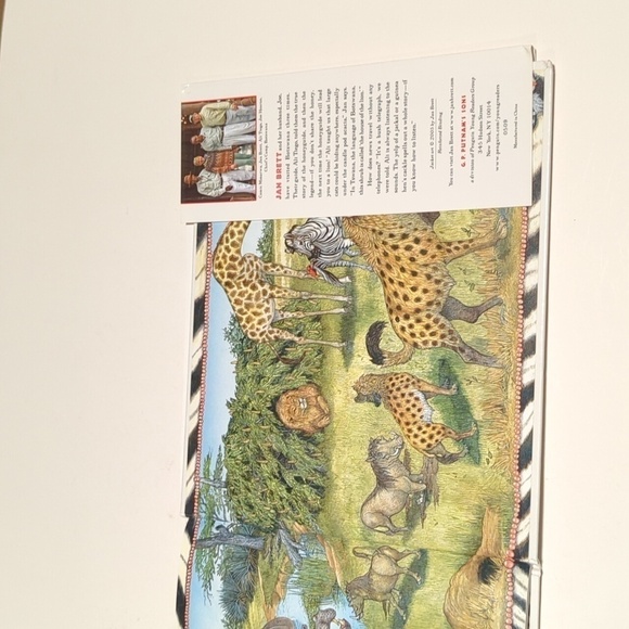 Jan Brett Honey..Honey..Lion, A Story From Africa Hardback Book w/Cover (2005) - Picture 3 of 7